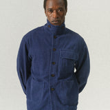 COLOUR PLANE MOLESKIN FRENCH CHORE JACKET - MARSEILLE BLUE