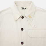 COLOUR PLANE MOLESKIN FRENCH CHORE JACKET - PASTIS CREAM