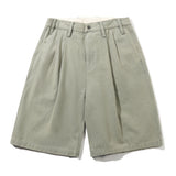 BUTTER PLEATED SHORTS -  WASHED FATIGUE GREEN
