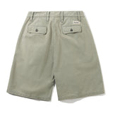 BUTTER PLEATED SHORTS -  WASHED FATIGUE GREEN