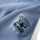 BUTTER PRINCIPAL OVERDYED CREWNECK SWEATSHIRT - NAVY OVERDYE