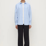 ASSEMBLY LABEL ROME LS SHIRT - BLUE STRIPE