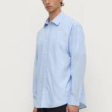 ASSEMBLY LABEL ROME LS SHIRT - BLUE STRIPE