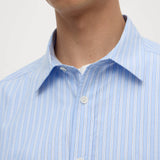 ASSEMBLY LABEL ROME LS SHIRT - BLUE STRIPE