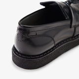 FRED PERRY + GEORGE COX LEATHER TASSEL LOAFER - BLACK