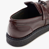 FRED PERRY + GEORGE COX LEATHER TASSEL LOAFER - OX BLOOD