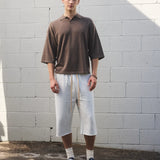 SEVA MONT 3/4 LEG FLEECE SHORT - ASH GREY