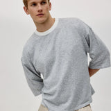SEVA MONT 3/4 KNIT TEE - GREY