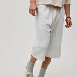 SEVA MONT 3/4 LEG FLEECE SHORT - ASH GREY