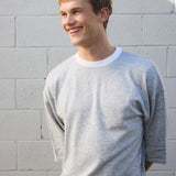 SEVA MONT 3/4 KNIT TEE - GREY