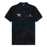 FRED PERRY + PERKS AND MINI POLO SS SHIRT - BLACK