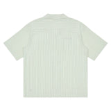 ISACCO MONTE VENETO SEERSUCKER STRIPE SHIRT - VENETO GREEN
