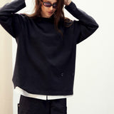 CANDICE RACER LS TSHIRT - BLACK