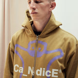 CANDICE SOLACE ZIP HOODIE - CUMIN