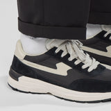 STEPNEY WORKERS CLUB OSIER SUEDE MIX S-STRIKE  - BLACK