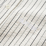 BUTTER SEARSUCKER STRIPE  LS SHIRT - WHITE