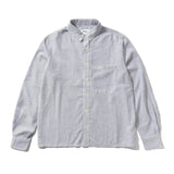 BUTTER SEERSUCKER STRIPE LS SHIRT - NAVY