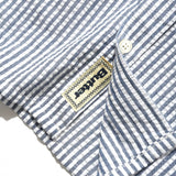BUTTER SEERSUCKER STRIPE LS SHIRT - NAVY