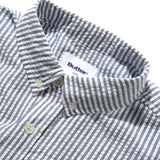 BUTTER SEERSUCKER STRIPE LS SHIRT - NAVY