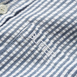 BUTTER SEERSUCKER STRIPE LS SHIRT - NAVY