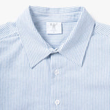 CANDICE ENTREE OXFORD STRIPE LS SHIRT - BLUE