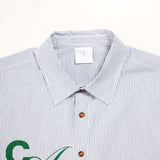 CANDICE HOUSE STRIPE SHIRT - WHITE / BLACK
