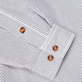 CANDICE HOUSE STRIPE SHIRT - WHITE / BLACK