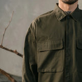 LOWF STRUCTURE LS SHIRT - OLIVE EARTH