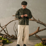 LOWF STRUCTURE LS SHIRT - OLIVE EARTH