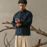 LOWF STRUCTURE LS SHIRT - NAVY