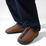 BUTTER + SUBU  WOVEN SANDAL - TAN / NAVY