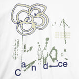 CANDICE BLOOM SS TSHIRT - WHITE