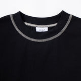 CANDICE CONTRAST SS TSHIRT - BLACK