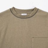 CANDICE WAFFLE POCKET SS TSHIRT - KHAKI