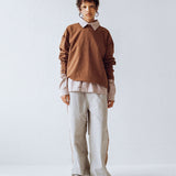 CANDICE EAST LS TSHIRT - BROWN