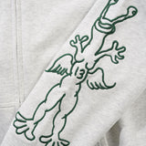 BUTTER + DANIEL JOHNSTON THIRTEEN ZIP THRU HOOD - ASH GREY
