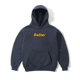 BUTTER TRANSIT LOGO PULLOVER HOODIE - LEAD BLUE