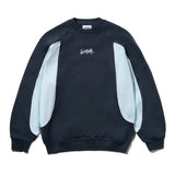 BUTTER TREAD CREWNECK - NAVY / SKY