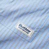 BUTTER VERTICAL STRIPE SS SHIRT - SKY BLUE