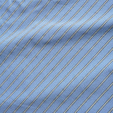 BUTTER VERTICAL STRIPE SS SHIRT - SKY BLUE