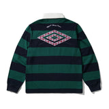 UMBRO + BUTTER VICTORY RUGBY JUMPER - NAVY / FOREST