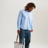 ALFRED'S APT HIGHWAY BUTTON DOWN SHIRT - BLUE / WHITE