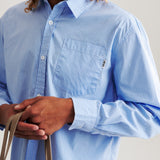 ALFRED'S APT HIGHWAY BUTTON DOWN SHIRT - BLUE / WHITE