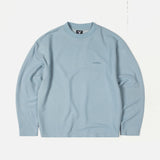 CANDICE LOGO WAFFLE LS TSHIRT - BABY BLUE