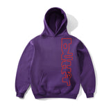 BUTTER WARPED PULLOVER HOODIE - PURPLE