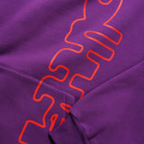 BUTTER WARPED PULLOVER HOODIE - PURPLE