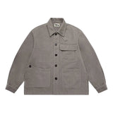 COLOUR PLANE MOLESKIN FRENCH CHORE JACKET - DUSTY
