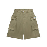 COLOUR PLANE HBT MONKEY CARGO SHORTS - KHAKI