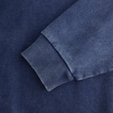 COLOUR PLANE ACID WASH HEAVYWEIGHT CREWNECK SWEATSHIRT - NAVY