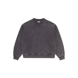 COLOUR PLANE ACID WASH HEAVYWEIGHT CREWNECK SWEATSHIRT - STONE